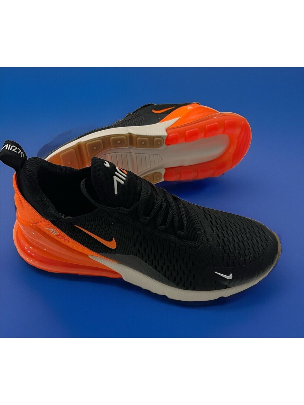 NEW Nike AIR MAX 270 Men's Black Crimson Phantom Total Orange US Size 8